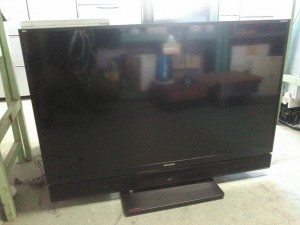 ブルーレイ&HDD内蔵液晶テレビ（14年製、三菱、50インチ)